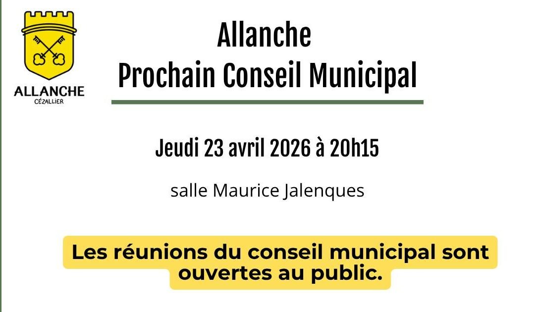 Conseil municipal 23 avril 2026