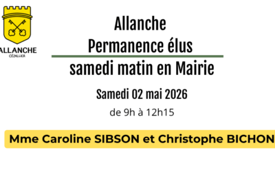 Permanence des élus – Samedi matin