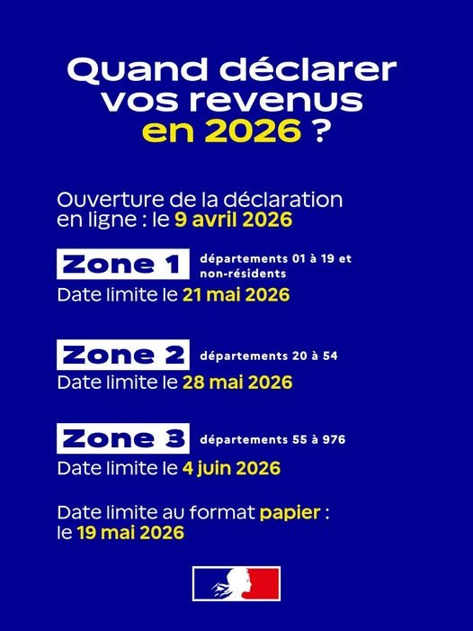 Déclaration des revenus 2026