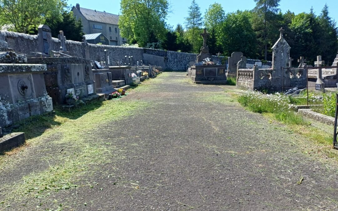 Début du nettoyage du cimetière