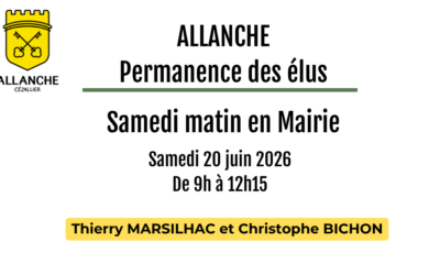Permanence des élus du 20 juin 2026