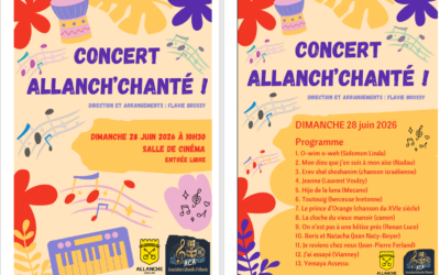 Concert de la chorale Allanch&rsquo;Chanté !