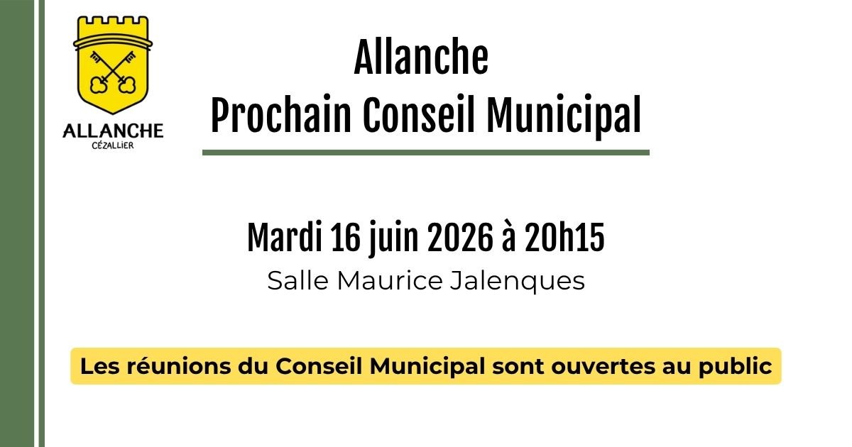 Conseil Municipal du 16 juin 2026