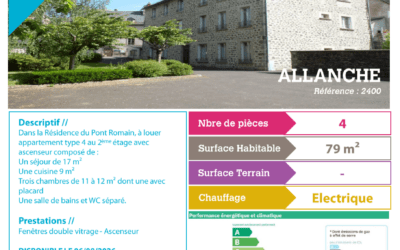 Location appartement Allanche