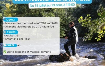 Atelier pêche nature à Allanche