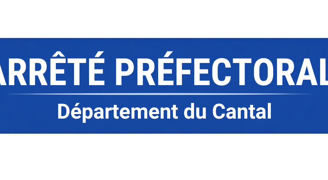 Arrêté PRÉFECTORAL
