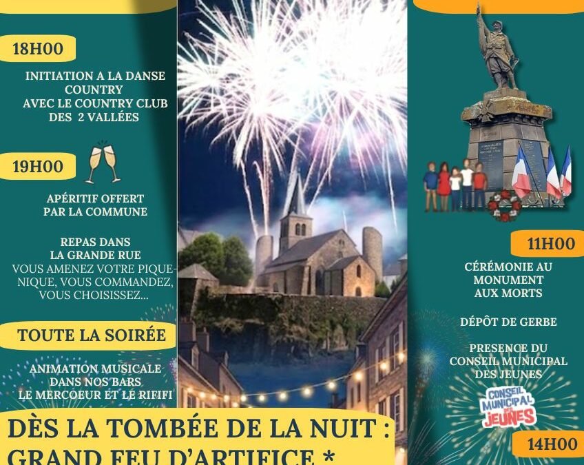Fête du 13 et 14 juillet 2026