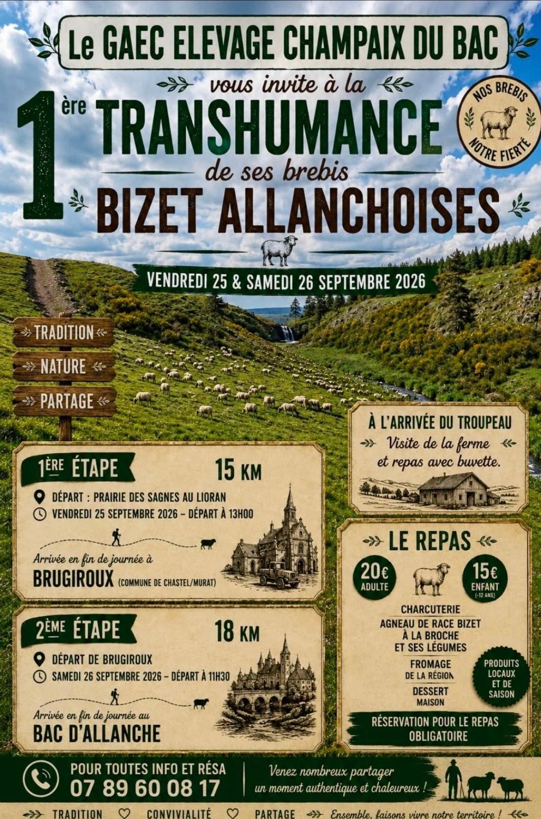 1ère transumance de ses bredis bizet Allanchoise